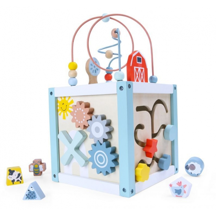 Cub educational din lemn 1020 Ecotoys [1]