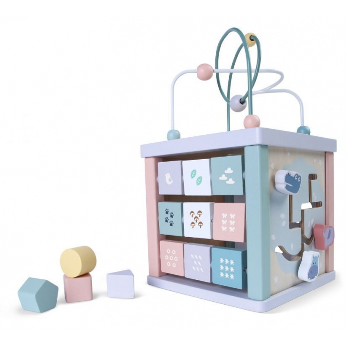 Cub educational din lemn Ecotoys 1021 [1]