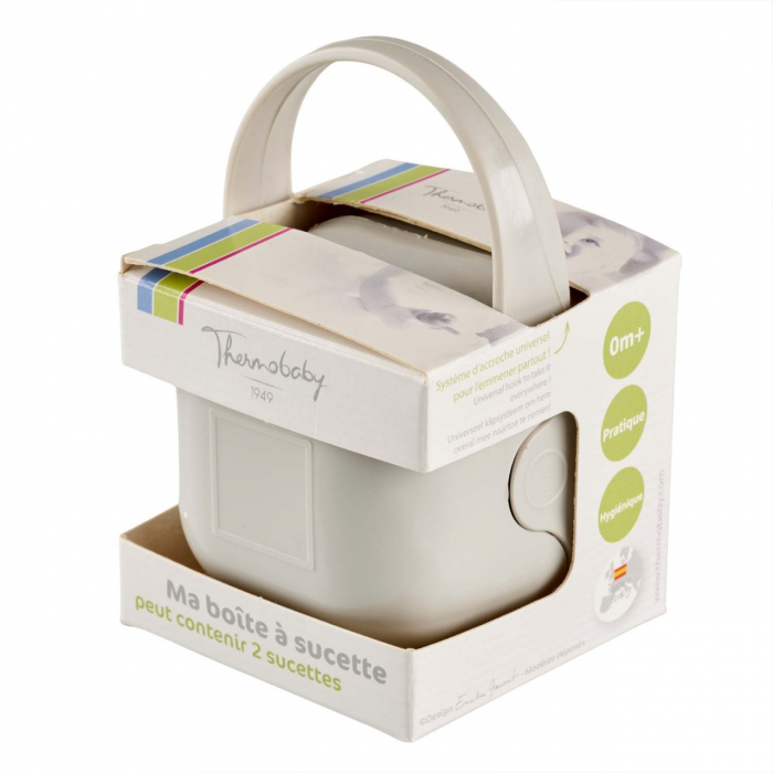 Cutie portabila pentru suzeta, gri, Thermobaby [5]