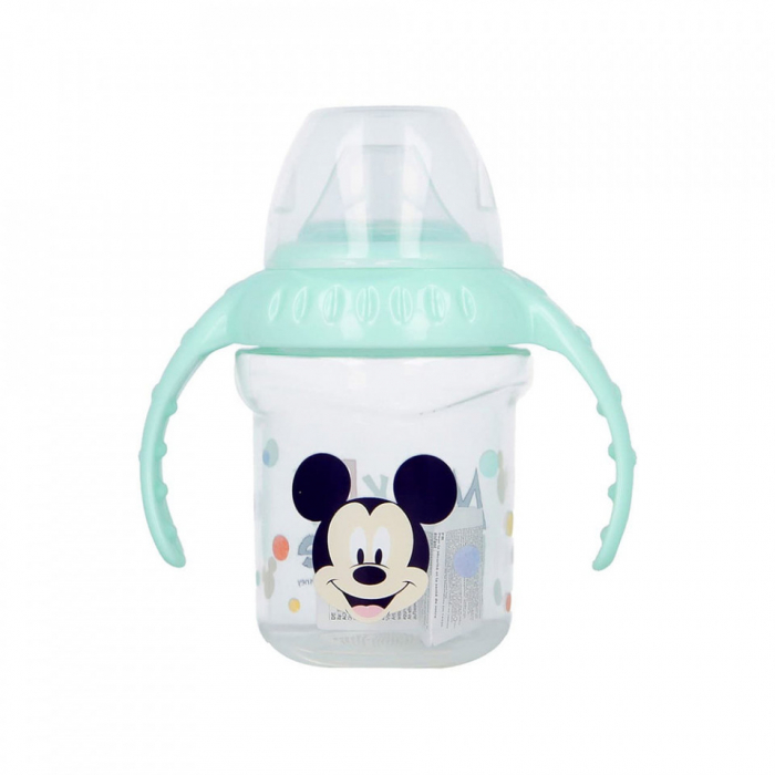 DISNEY MICKEY CANA CU CAPAC SI MANERE 250 ML, CIOC DIN SILICON [3]