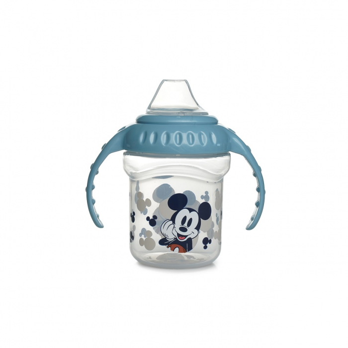 DISNEY MICKEY CANA CU CAPAC SI MANERE 250 ML - CIOC DIN SILICON [3]