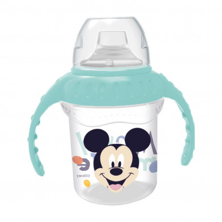 DISNEY MICKEY CANA CU CAPAC SI MANERE 250 ML, CIOC DIN SILICON [1]
