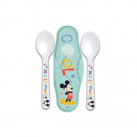 DISNEY MICKEY SET DE 2 LINGURI SI CUTIE DE TRANSPORT [3]
