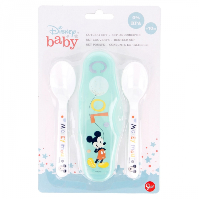 DISNEY MICKEY SET DE 2 LINGURI SI CUTIE DE TRANSPORT [6]
