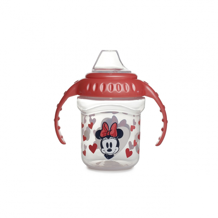 DISNEY MINNIE CANA CU CAPAC SI MANERE 250 ML - CIOC DIN SILICON [3]