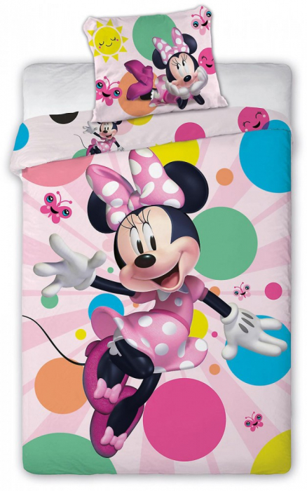 Disney Minnie Dotted Lenjerie de Pat Copii 140×200cm, 70×90 cm [1]