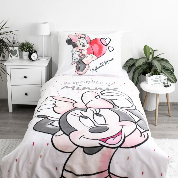 Disney Minnie White Lenjerie de Pat Copii 140×200cm, 70×90 cm [2]