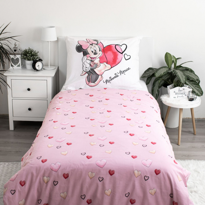 Disney Minnie White Lenjerie de Pat Copii 140×200cm, 70×90 cm [3]