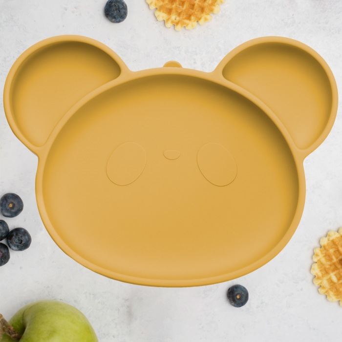 Farfurie din silicon cu ventuza, AppeKids, Panda - Honey [1]