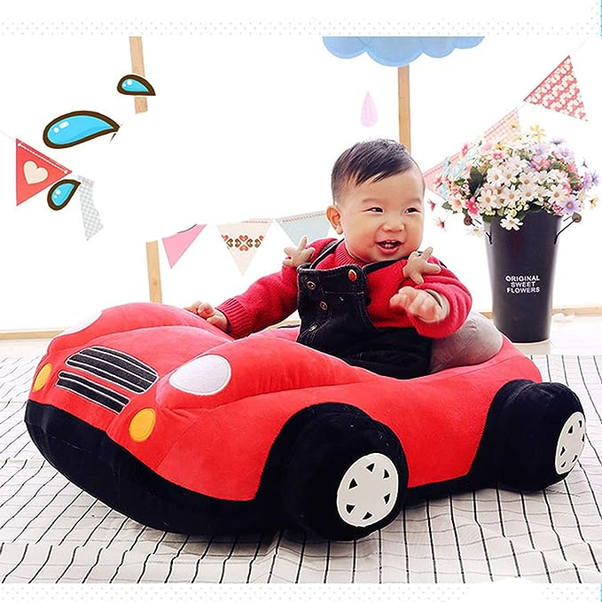 Fotoliu din plus bebelusi, moale si pufos, model masinuta [1]