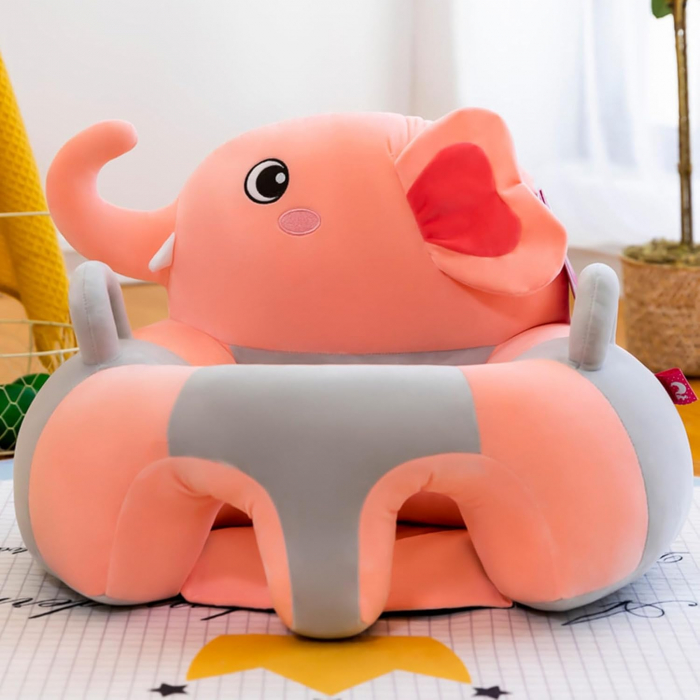 Fotoliu din Plus cu Spatar, pentru Bebe - Elefantelul Veselie [1]