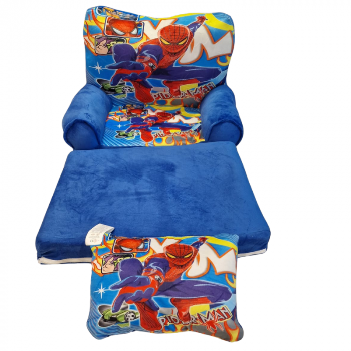 Fotoliu din Plus Extensibil, cu Perna, 2 placi - Spiderman [2]