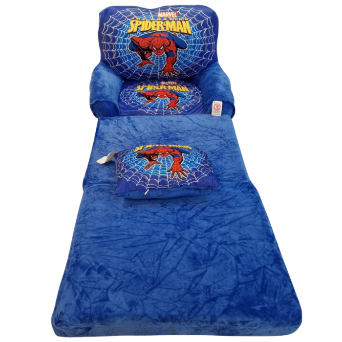 Fotoliu din Plus Extensibil, cu Perna, 3 placi - Spiderman [2]