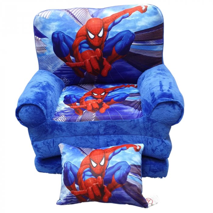 Fotoliu din Plus Extensibil, cu Perna, 3 placi - Spiderman [1]