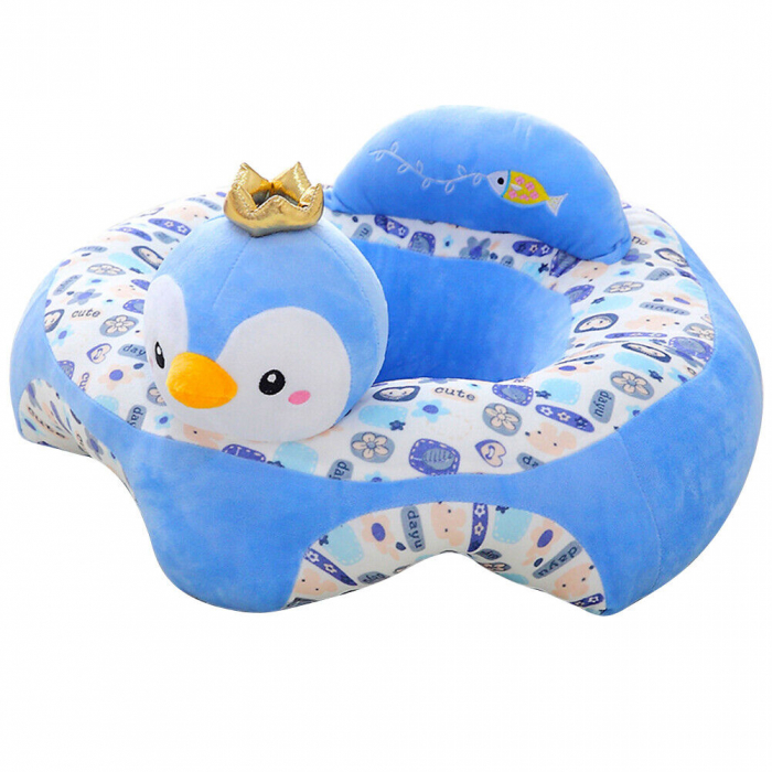 Fotoliu din Plus pentru Bebelusi, Pinguin Albastru [2]