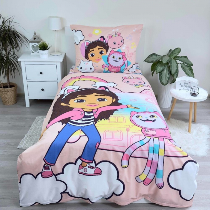 Gabby's Dollhouse Dreamland Lenjerie de Pat Copii 140×200cm, 70×90 cm [2]