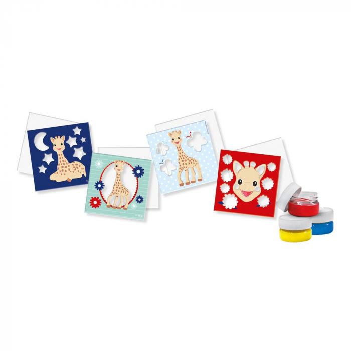 Girafa Sophie - Set acuarele pentru degete cu planse [2]
