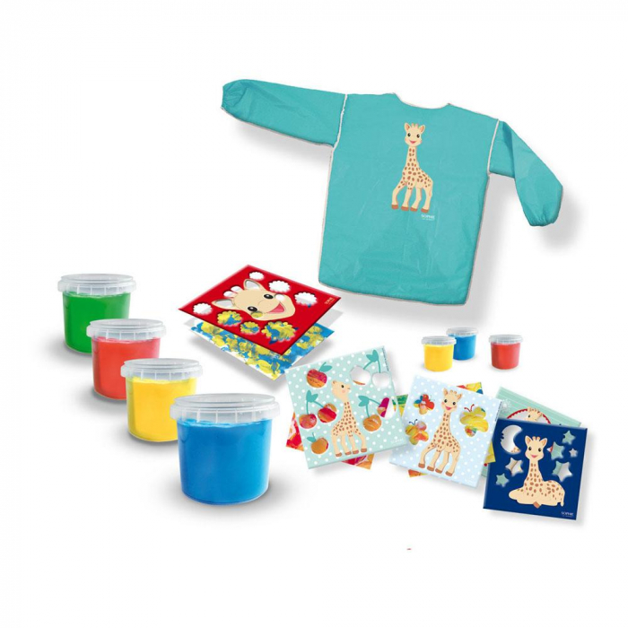 Girafa Sophie - Set acuarele pentru degetele cu planse si sort [2]