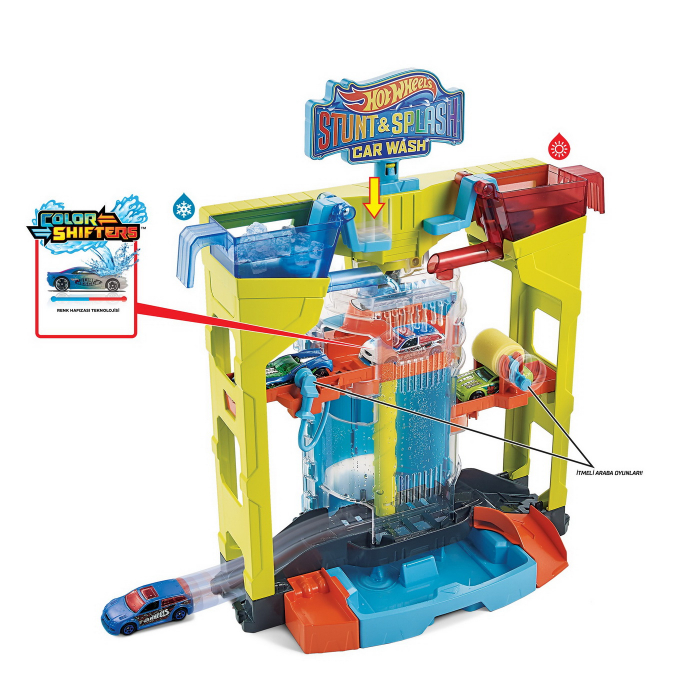 Hot Wheels Masini Culori Schimbatoare Spalatoria [7]