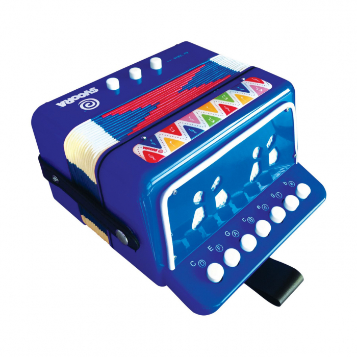 Instrument muzical acordeon albastru [3]