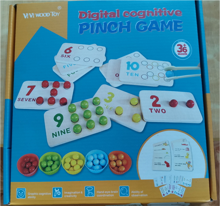 Joc Cognitiv din Lemn pentru Copii - Matematică, Culori și Logică [1]