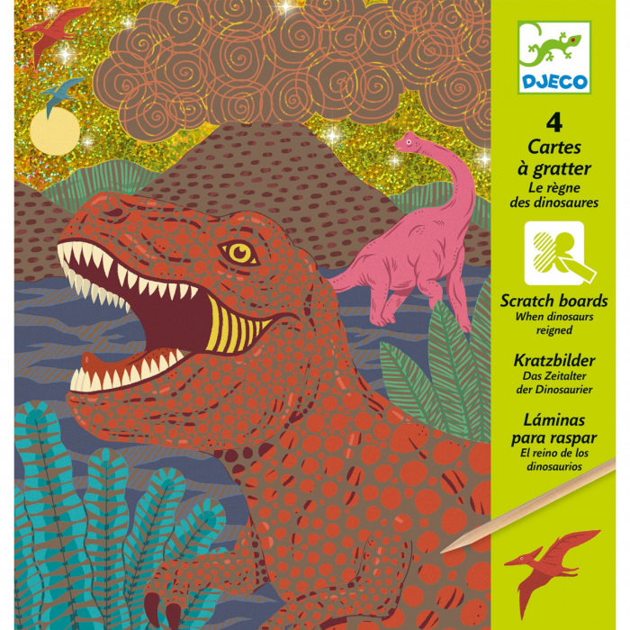 Joc creativ de razuit Dinozauri, Djeco [5]