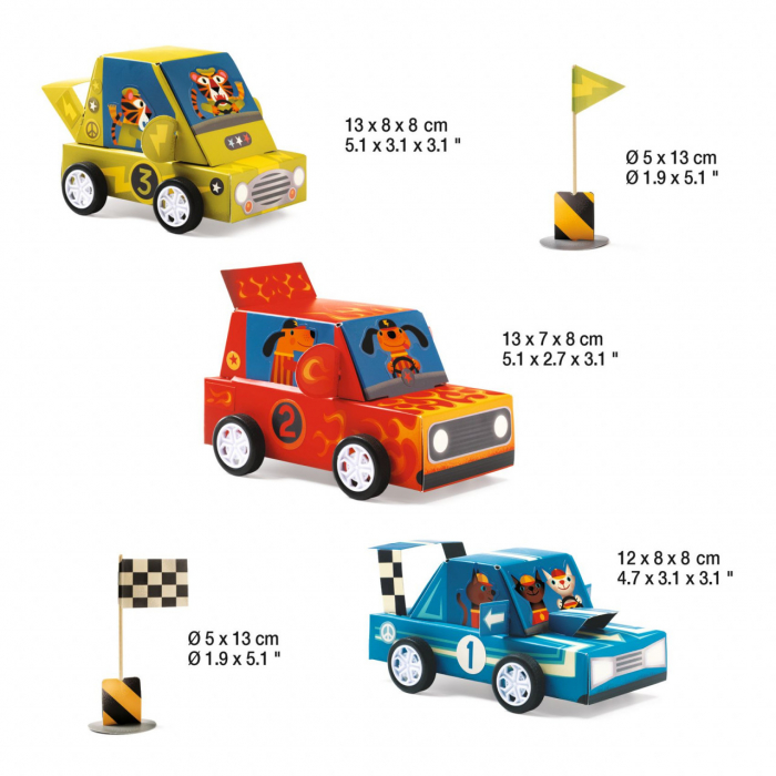 Joc creativ DIY Grand Prix, Djeco [5]