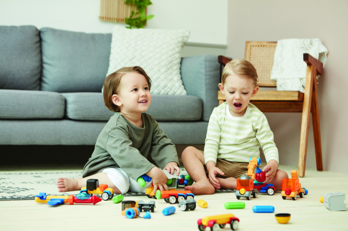 Joc cu magneti Stick-O, Set de construit vehicule, 26 piese [3]