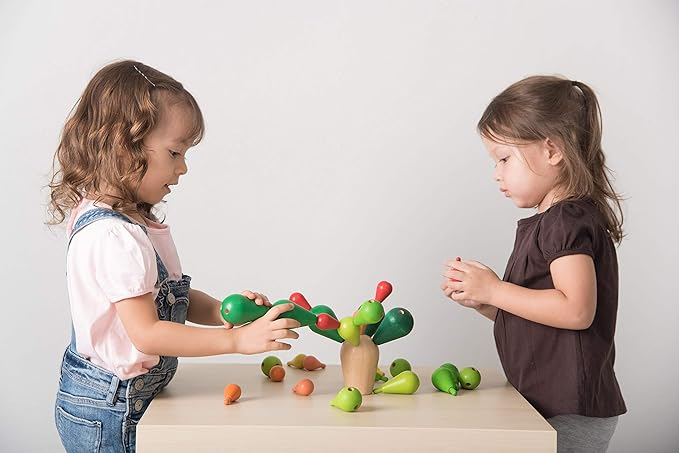 Joc de indemanare Montessori din lemn, Cactus instabil [1]