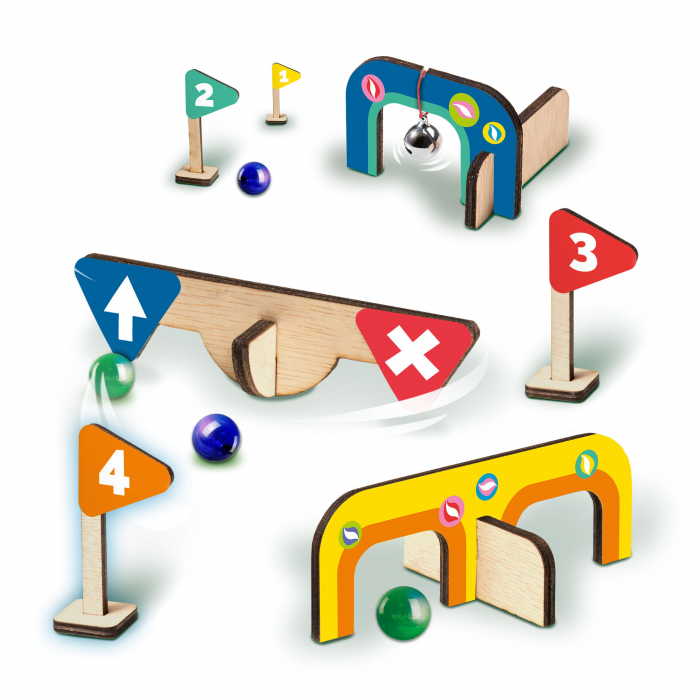 Joc de petrecere copii - Minigolf din lemn [2]