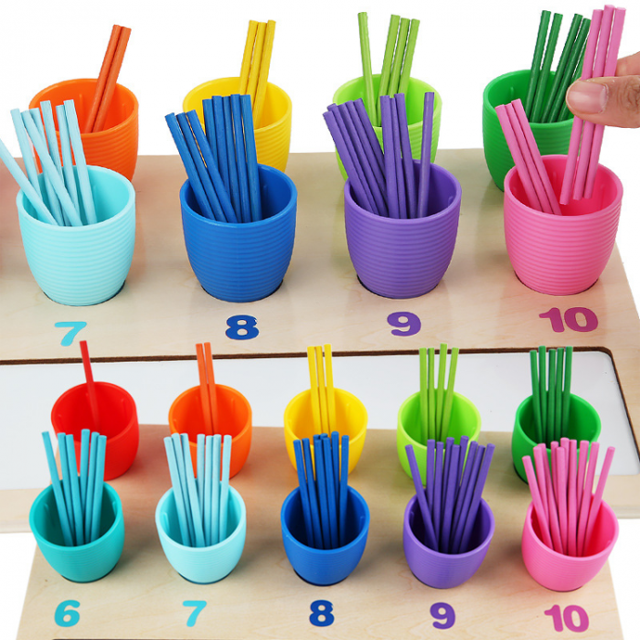 Joc din lemn Montessori educativ, Matematica si Clasificare [3]