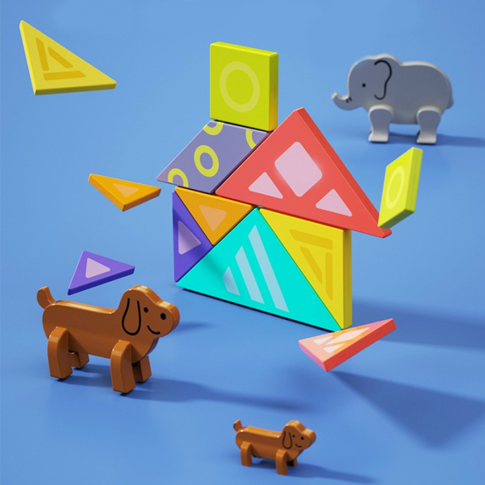 Joc Educational Tangram Magnetic [4]