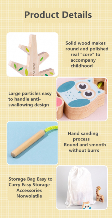 Joc educativ Copacul cu animalute 2 in 1, snuruit si echilibru, multicolor [7]