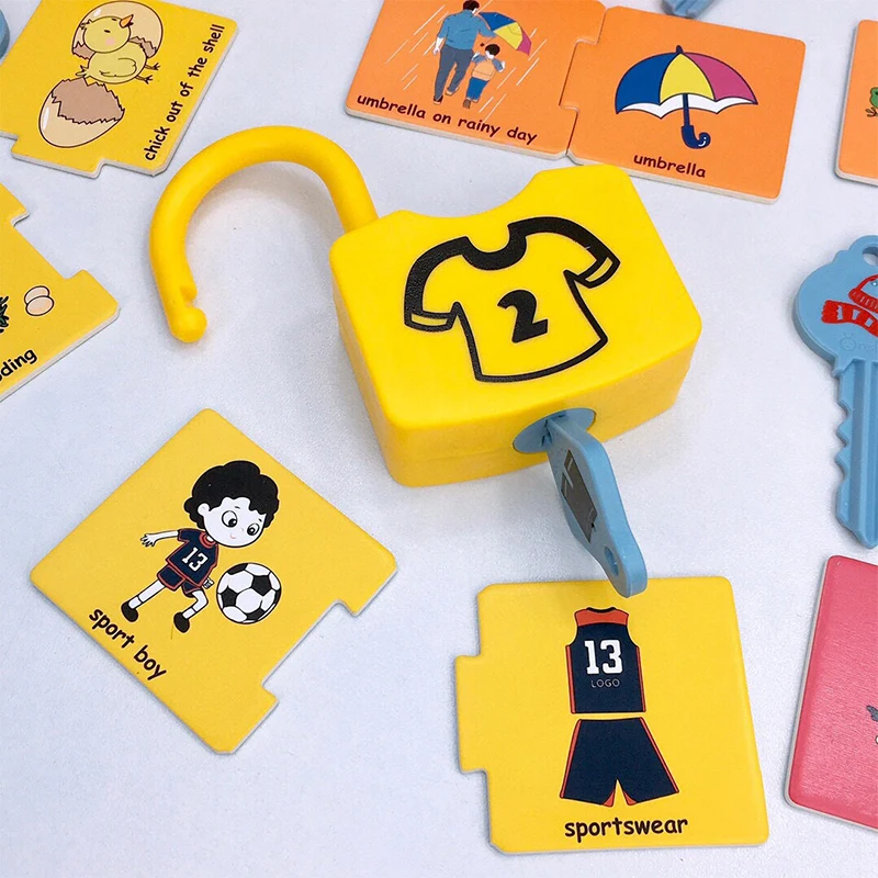 Joc Educativ de Asociere Montessori cu Lacate si Chei [4]