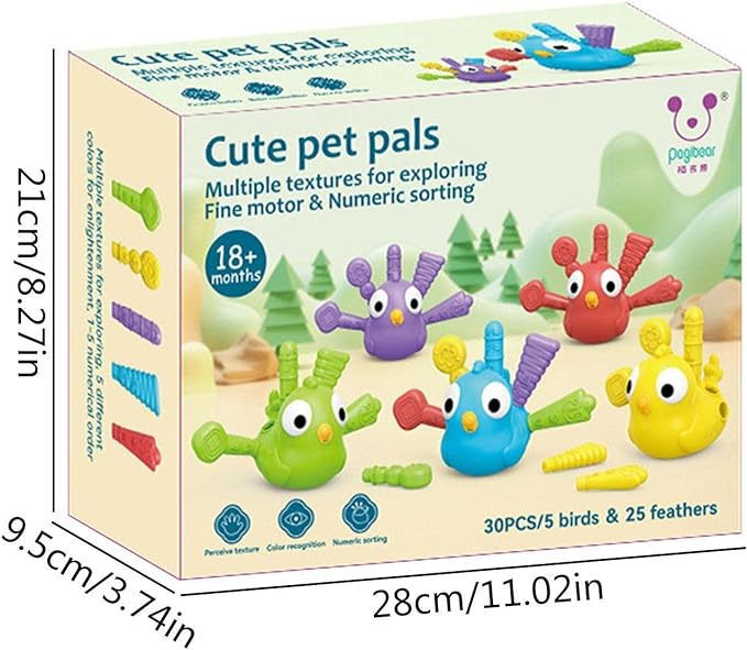 Joc educativ de sortare si asociere culori Cute Pet 30 piese [5]
