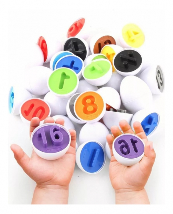 Joc educativ Sa potrivim oua 12 piese - Cifre [3]