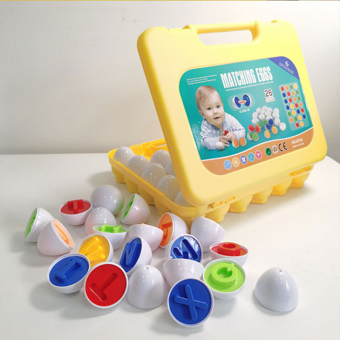 Joc educativ Sa potrivim oua cu litere - 26 piese [1]