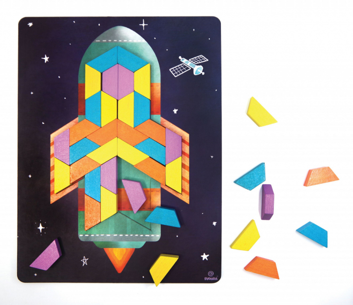 Joc educativ tip mozaic cu forme trapezoidale, Explorare [2]