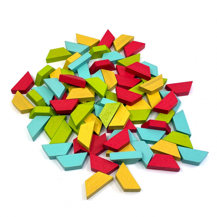Joc educativ tip mozaic cu forme trapezoidale, Natura [3]