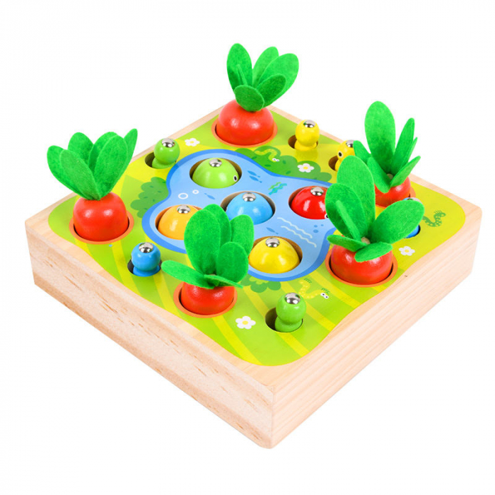 Joc Montessori 3in1 Pescuit Gradinarit Magnetic [4]