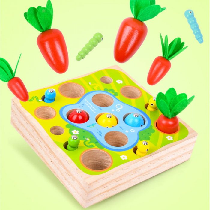 Joc Montessori 3in1 Pescuit Gradinarit Magnetic [2]