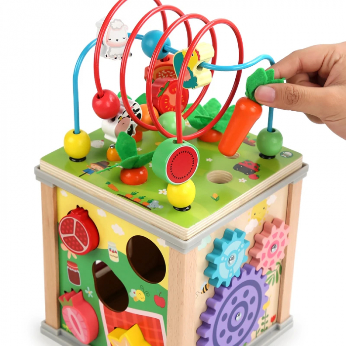 Joc Motricitate din lemn 7 in 1 - Montessori [4]