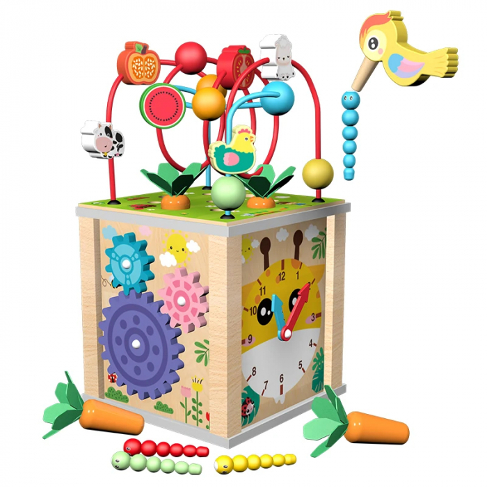 Joc Motricitate din lemn 7 in 1 - Montessori [2]