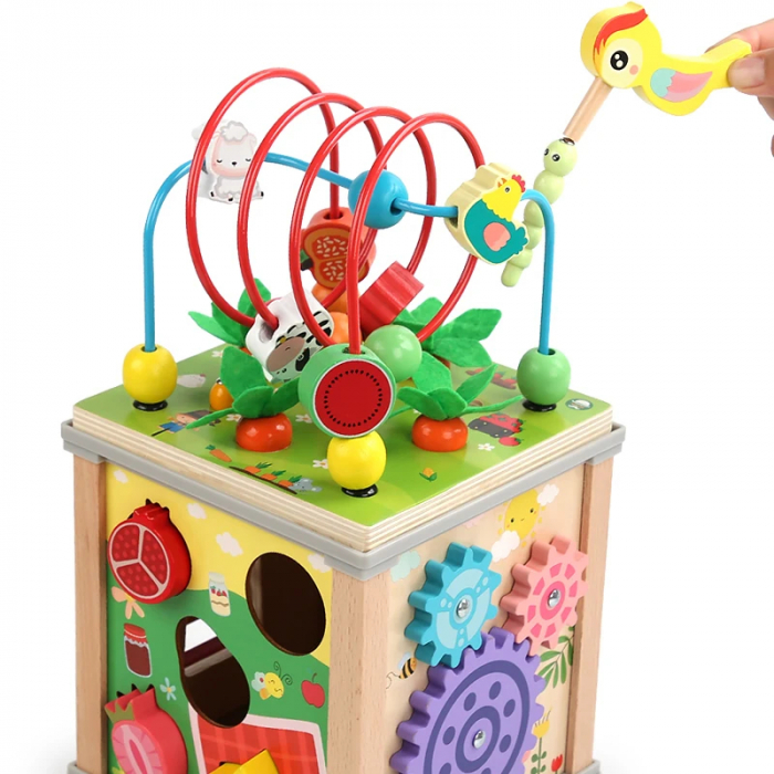 Joc Motricitate din lemn 7 in 1 - Montessori [3]