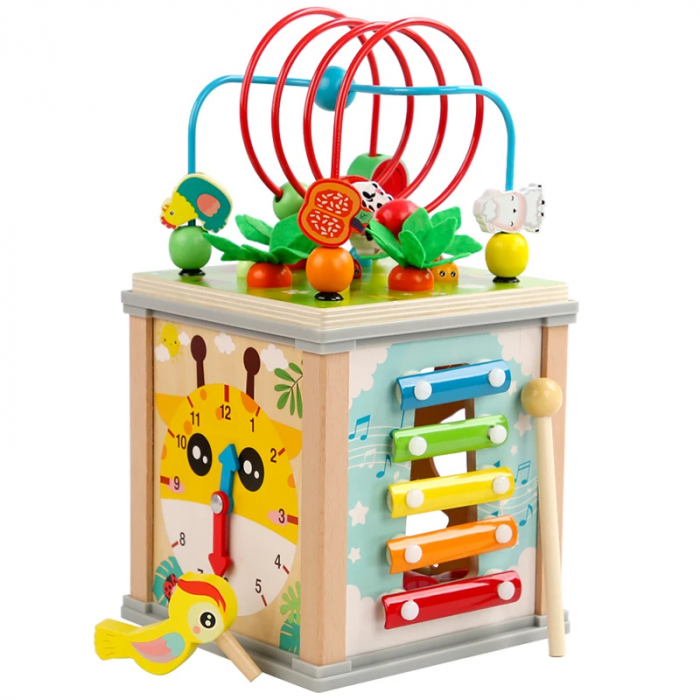 Joc Motricitate din lemn 7 in 1 - Montessori [1]