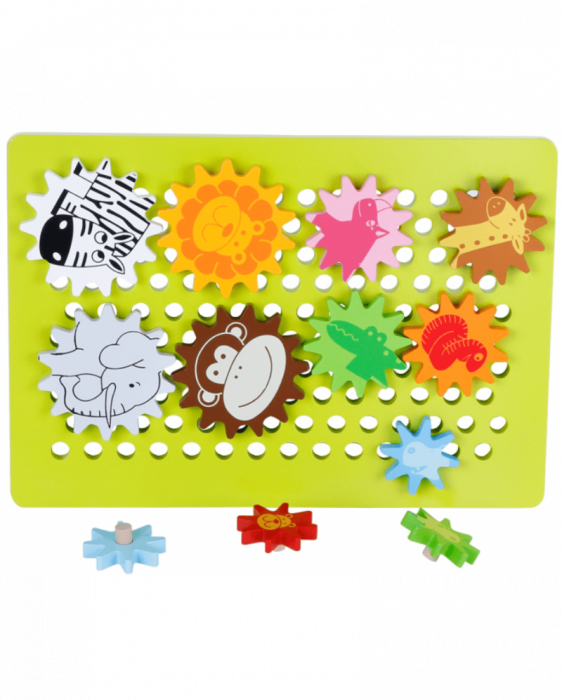 Joc puzzle 3D Animale pe roti zimtate [4]