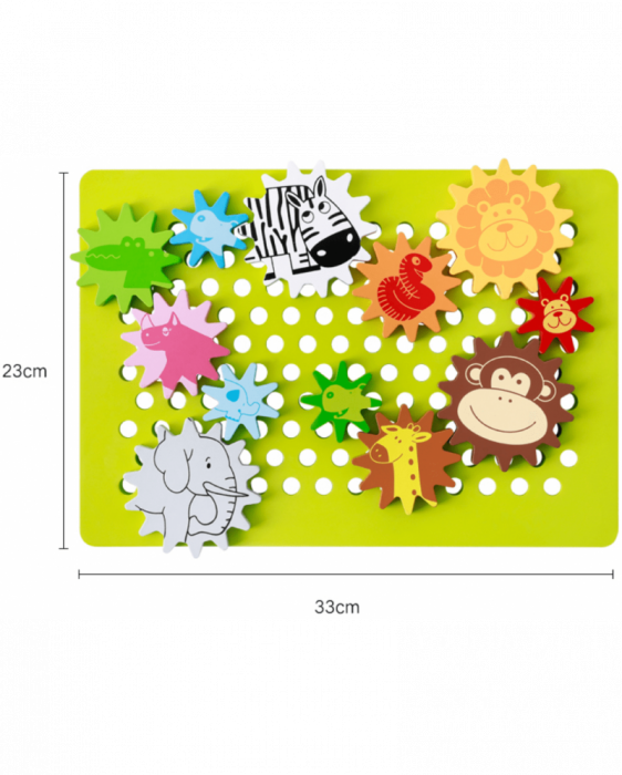 Joc puzzle 3D Animale pe roti zimtate [2]