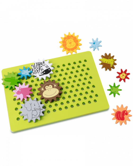 Joc puzzle 3D Animale pe roti zimtate [3]