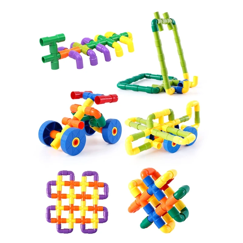 Joc STEM de Constructie cu Tuburi 72 Piese [2]