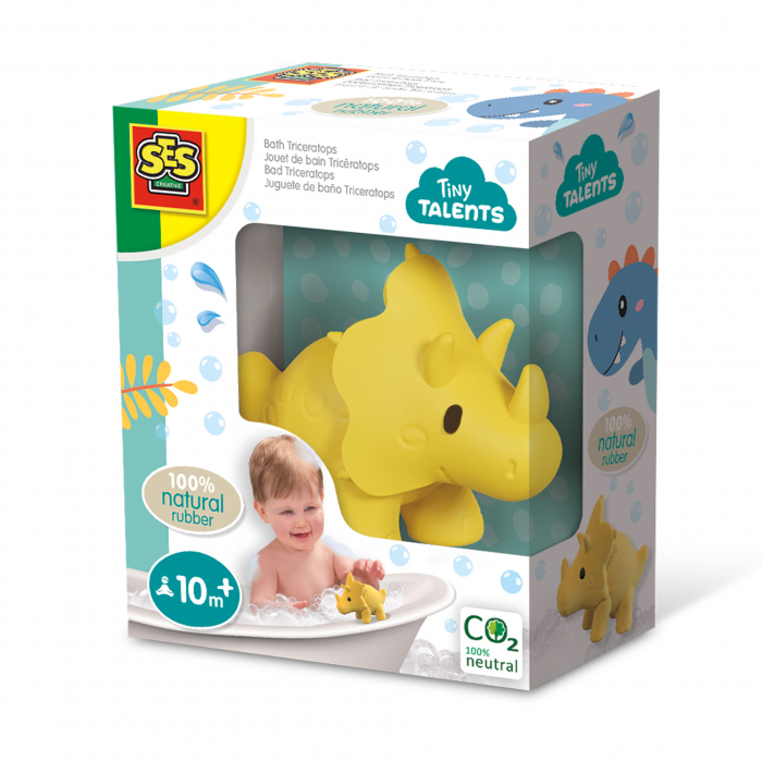 Jucarie de baie copii - Triceratops - 100% cauciuc natural [1]